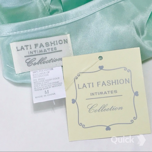 NWT Green Sleeveless Satin Nightgown - Picture 6 of 12